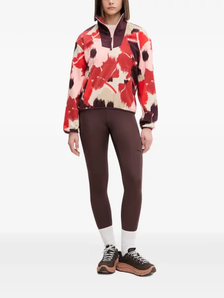 Hanorac cu fermoar Columbia cu model floral roșu