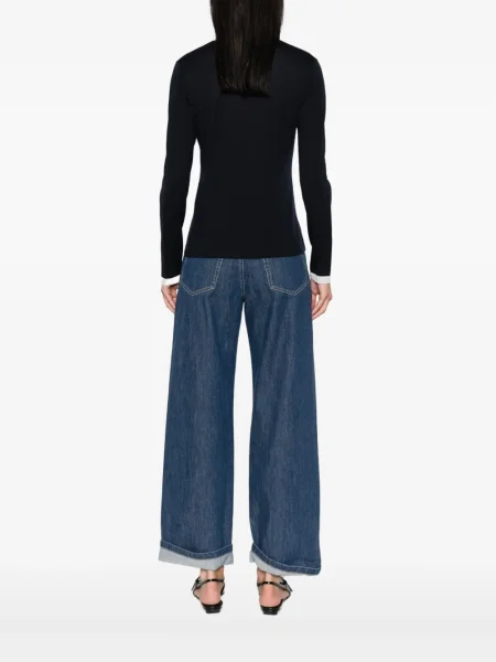 Вълнена жилетка Max Mara синьо