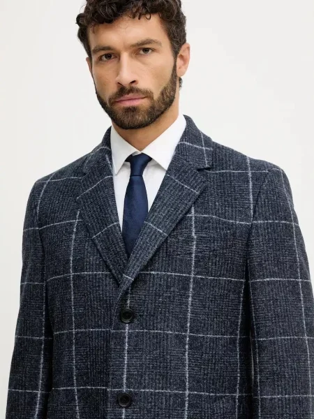 Пальто Boss синее