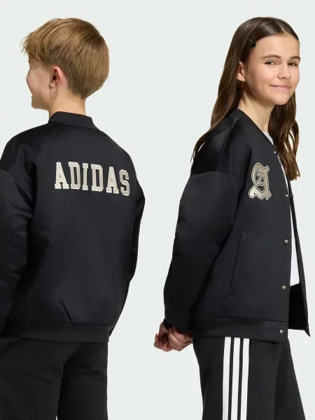 Бомбер Adidas черный