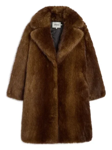 Płaszcz Apparis z klapą brązowy