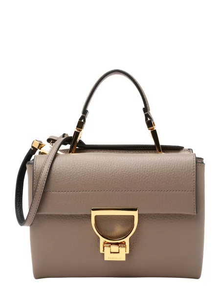 Geanta crossbody Coccinelle din piele bej