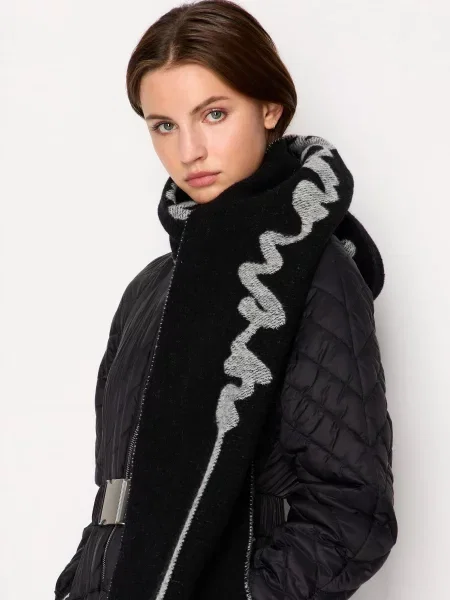 Шарф Armani Exchange черный
