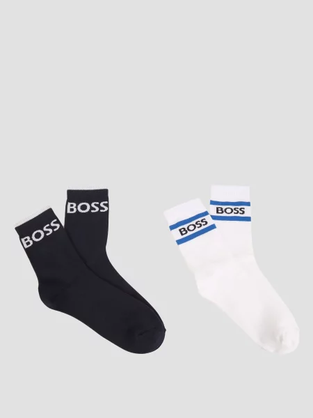 BOSS Kids Шкарпетки Для хлопчиків Білий/чорний білі