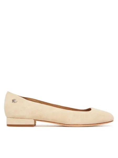 LAUREN RALPH LAUREN Baleriny Emellie  beżowy