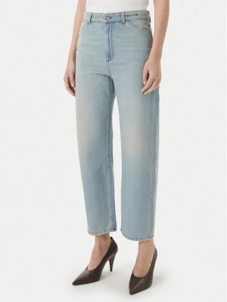 Marella Jeansy Mom Fit niebieski