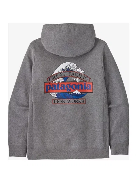 Bluza z kapturem Patagonia Great Waves Uprisal dym XS szary