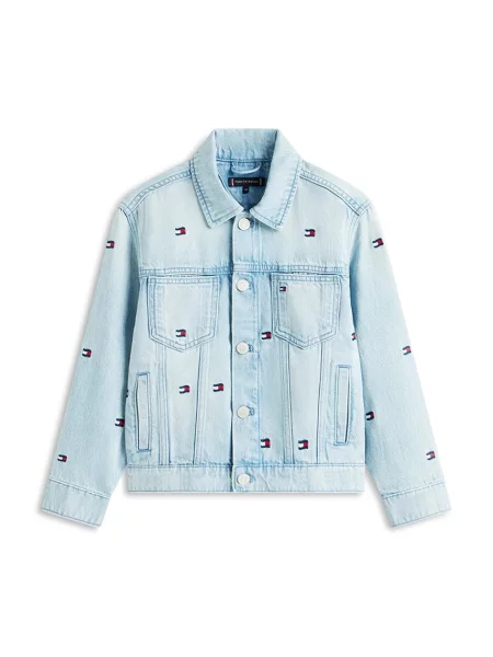 Tommy Hilfiger traper jakna za djecu od pamuka plava