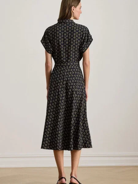 Lauren Ralph Lauren Rochie tip bluză bleumarin / șofran galben