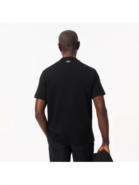 Lacoste Klasyczny Krój Koszulki Bawełnianej T-Shirt czarna