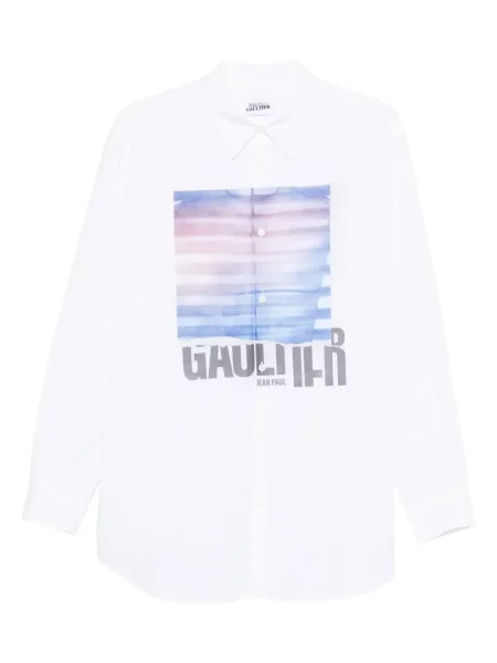 Cămașă Jean Paul Gaultier cu imagine alb