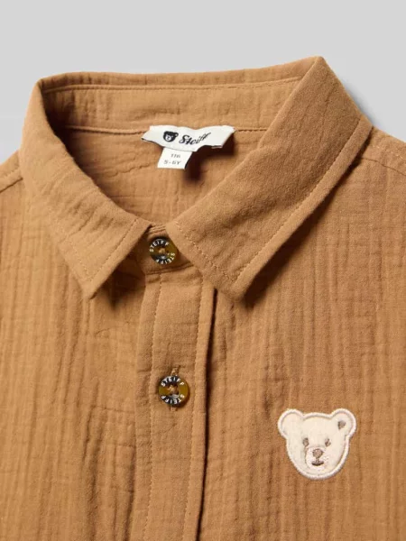 Koszula casualowa o kroju regular fit z detalem z logo Steiff