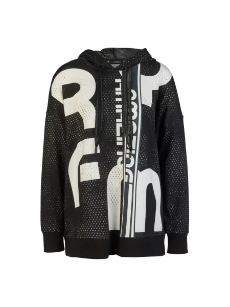 Bluza z kapturem Doris Streich z kapturem czarna