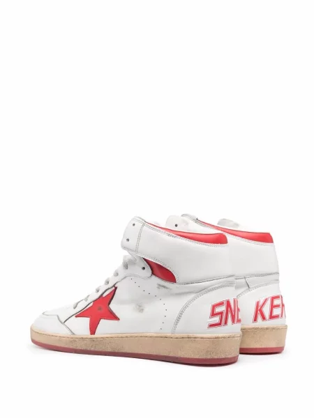 Šněrovací krajkové tenisky Golden Goose bílé