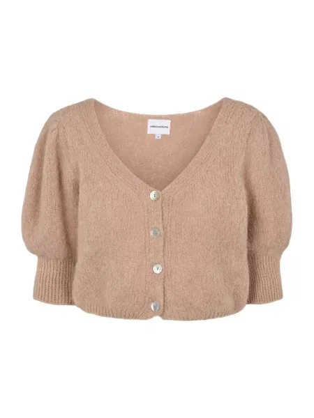 Kardigan American Dreams z alpaki brązowy