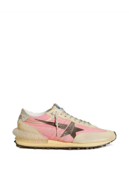 Велурени маратонки Golden Goose розово