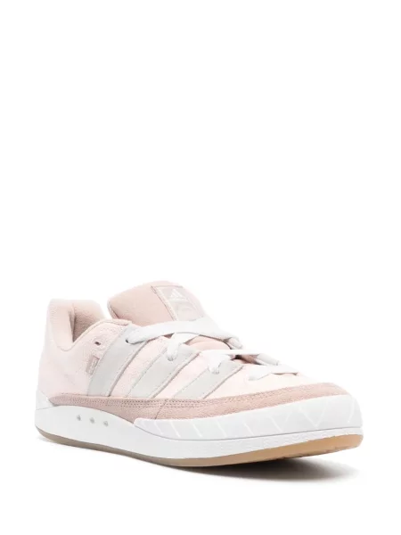 Haftowane sneakersy Adidas Gazelle różowe