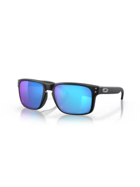 Okulary przeciwsłoneczne Oakley Holbrook matte black/prizm sapphire polarized niebieskie