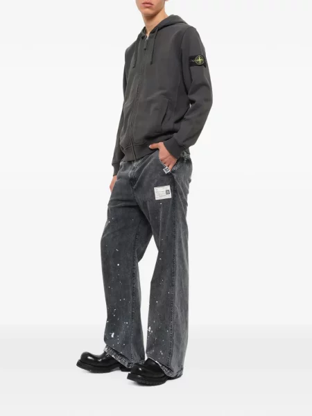 Fleece hoodie Stone Island πέτρες γκρι