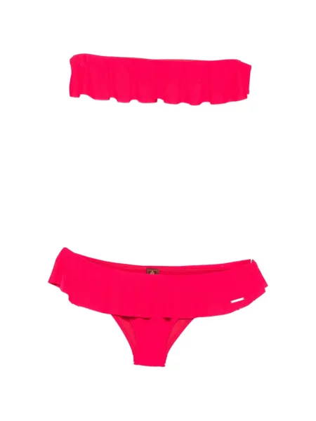 Bikini Dondup cu volane roz