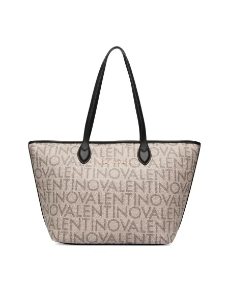 Τσάντα Valentino Logo μπεζ