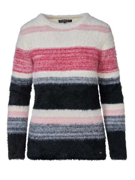 KOROSHI Pulover roz / roz / negru alb