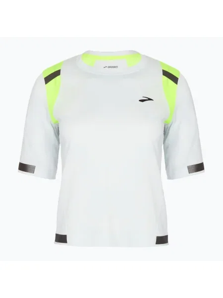 Дамска тениска за бягане Brooks Carbonite icy grey/nightlife jacquard сиво