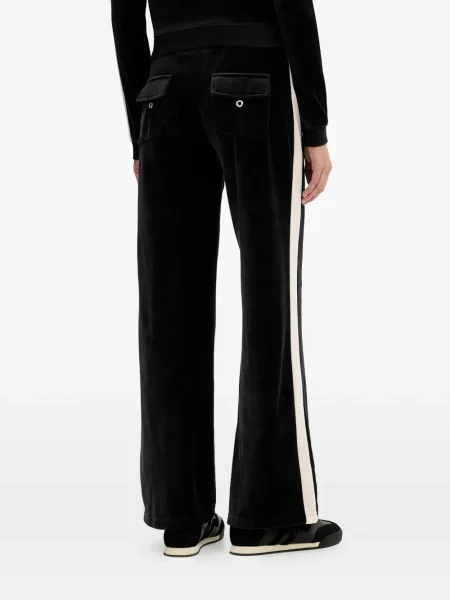 Spodnie Juicy Couture w paski do biegania czarne