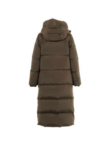 Palton Woolrich cu glugă verde