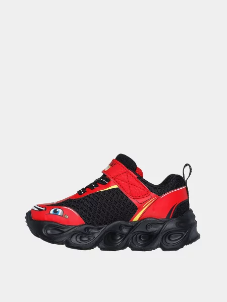 Дитячі Кросівки повсякденні Skechers Hot Lights: Thermo Flash Wheel Buddies текстиль/штучна шкіра червоний