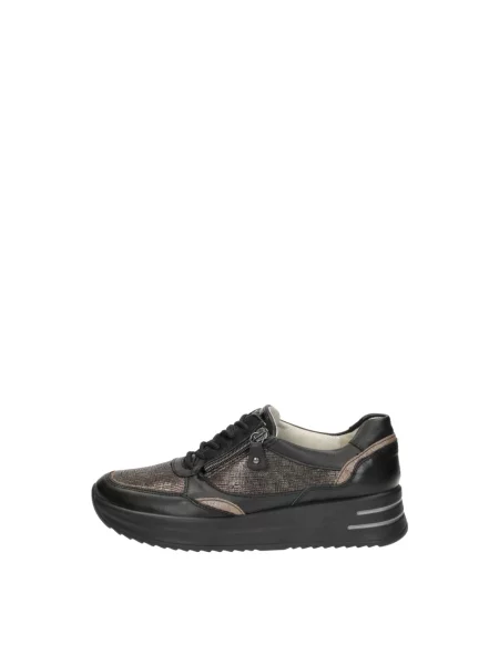 Sneakersy Waldläufer skórzane czarne