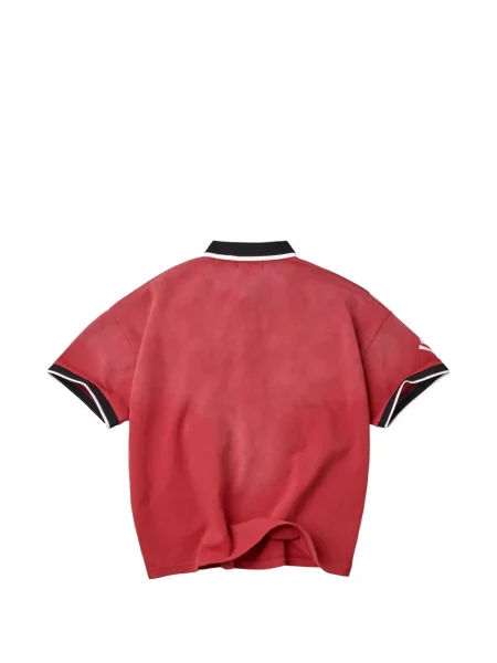 Tricou polo Vale cu imagine roșu