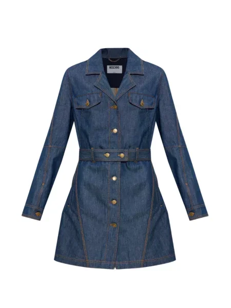 Cu centură rochie mini Moschino albastru