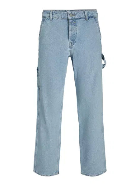 JACK & JONES Pantaloni eleganți EDDIE denim albastru