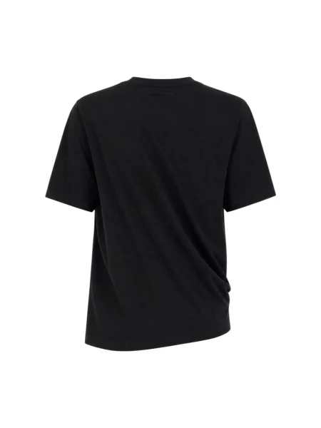 Koszulka Mm6 Maison Margiela z logo czarna