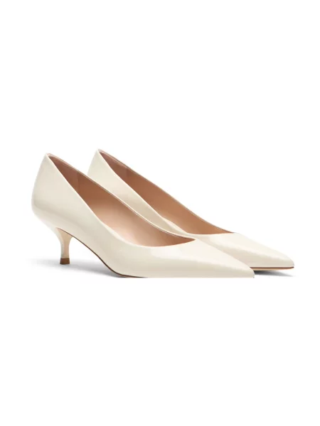 Czółenka Stuart Weitzman skórzana beżowa
