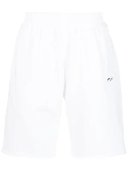 Raštuotos šortai Off-white balta