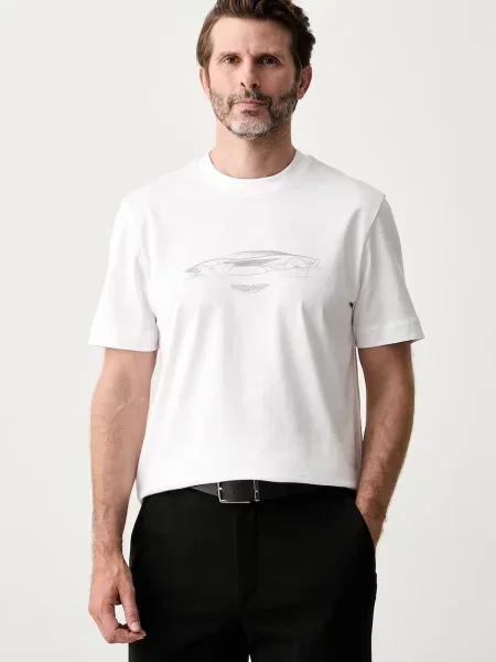BOSS tricou pentru bărbați din x Aston Martin alb
