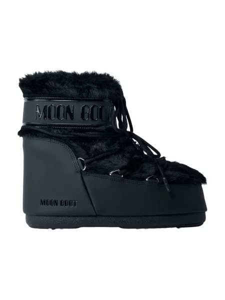 Moon Boot śniegowce MB ICON LOW FAUX FUR czarny