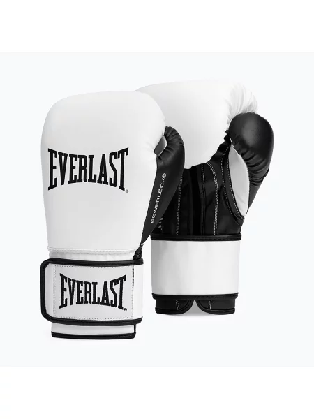 Рукавиці боксерські Everlast Powerlock Pro OG H&L Training Glove black/white білі