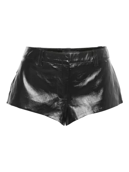Pantaloni de piele Retrofete din piele negru