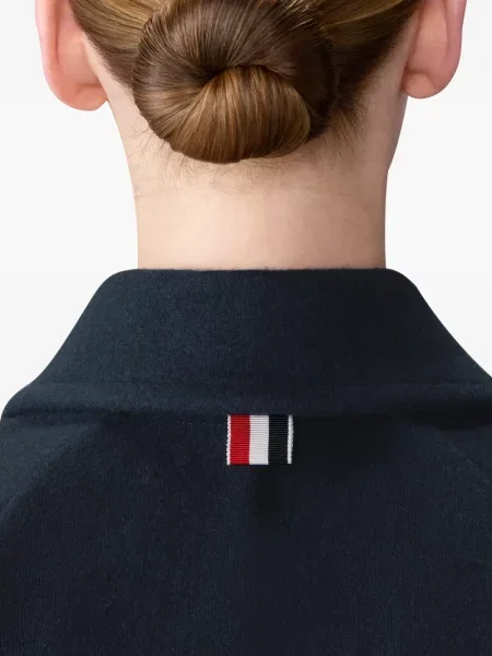 Geacă Thom Browne din jacard albastru