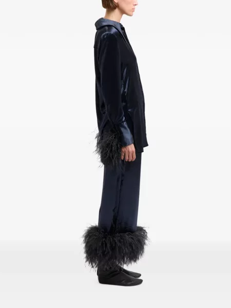 Pantaloni 16arlington cu pene albastru