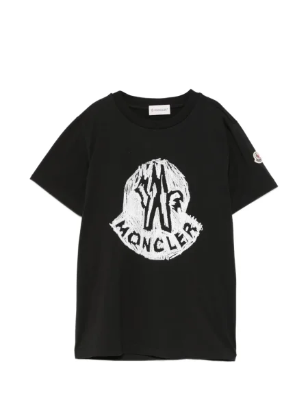 Dětské tričko Moncler Enfant černé