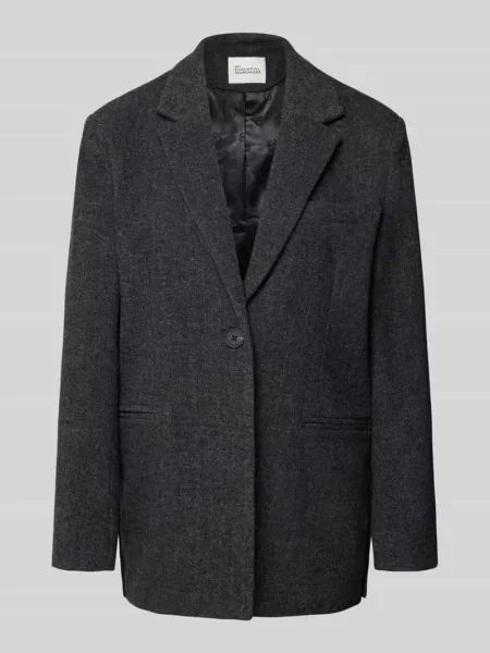 Żakiet z dodatkiem wełny i kołnierzem z połami model Layla' My Essential Wardrobe