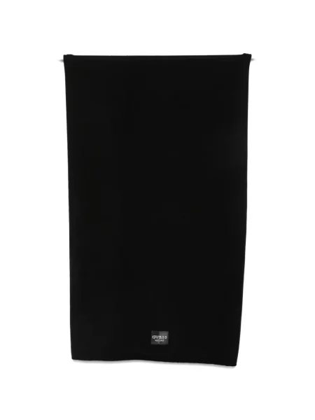 Fular Guess tricotate cu autograf negru