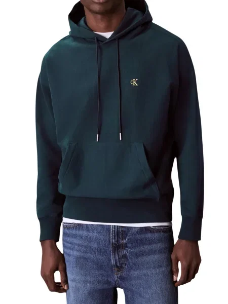 Mikina s kapucí Calvin Klein s kapucí černá