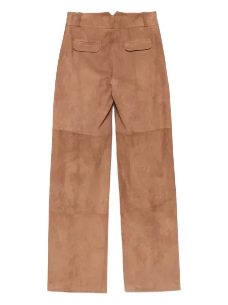 Pantaloni Desa 1972 din piele de căprioară maro