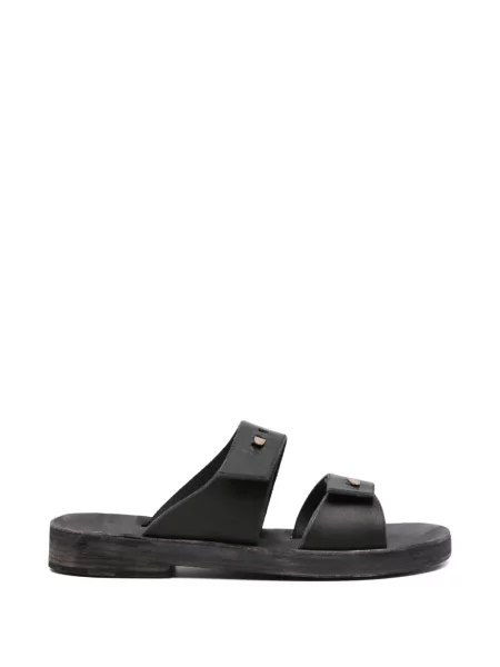 Sandale Ma+ din piele cu bretele negru