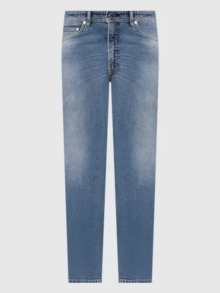 Джинси з патчем логотипа Peserico блакитні